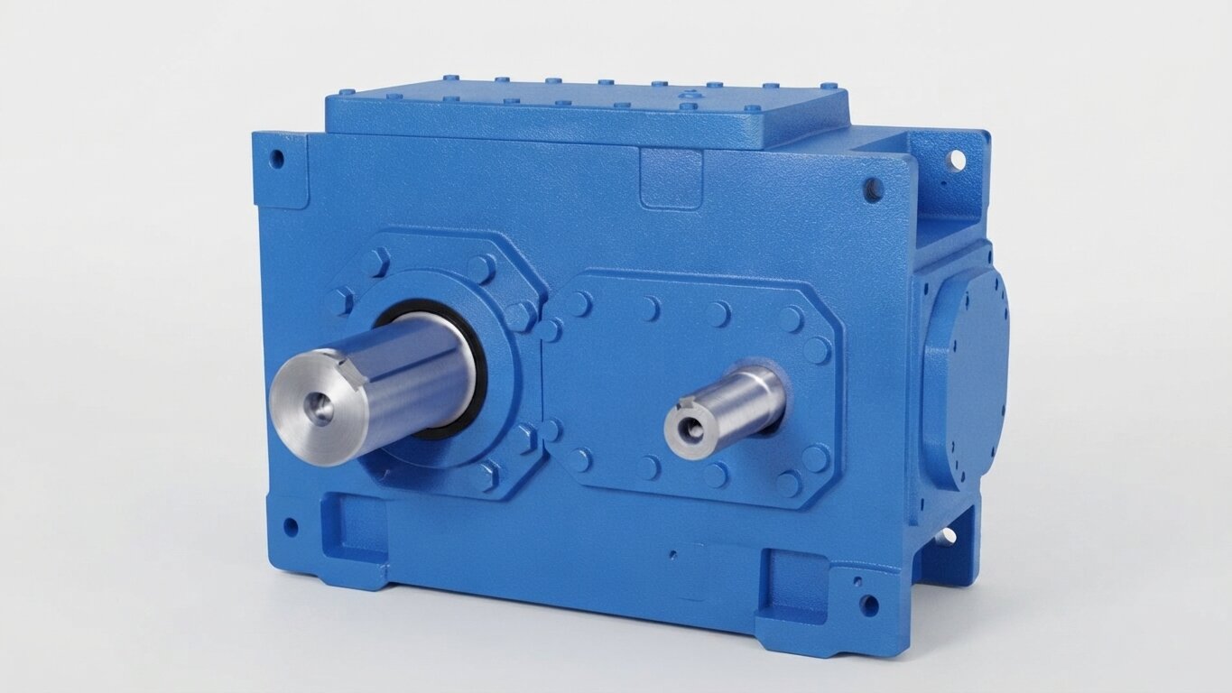 The HB-Series Helical Gearbox has high durability, long service life, and minimizes maintenance and replacement costs