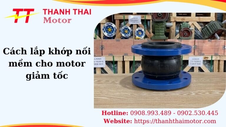Thumb cách lắp khớp nối mềm cho motor giảm tốc