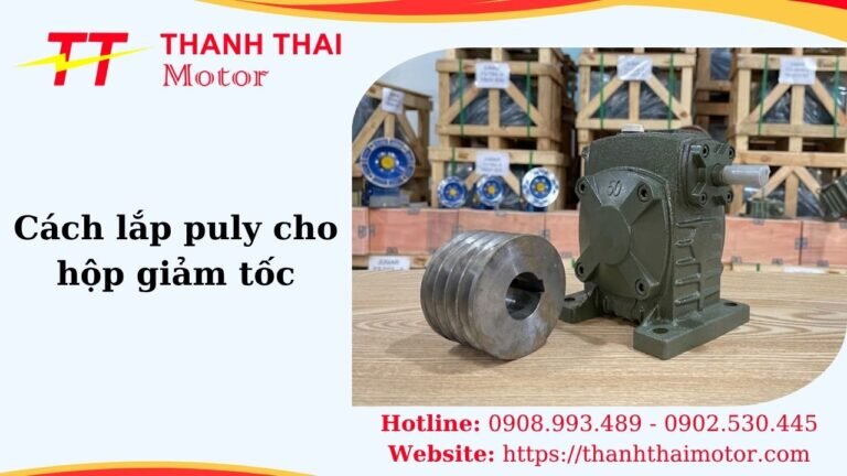 Thumb cách lắp puly cho hộp giảm tốc