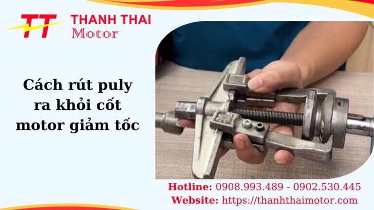 Thumb cách rút puly ra khỏi cốt motor giảm tốc