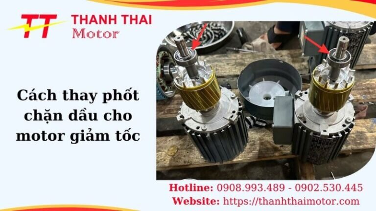 Thumb cách thay phốt chặn dầu cho motor giảm tốc