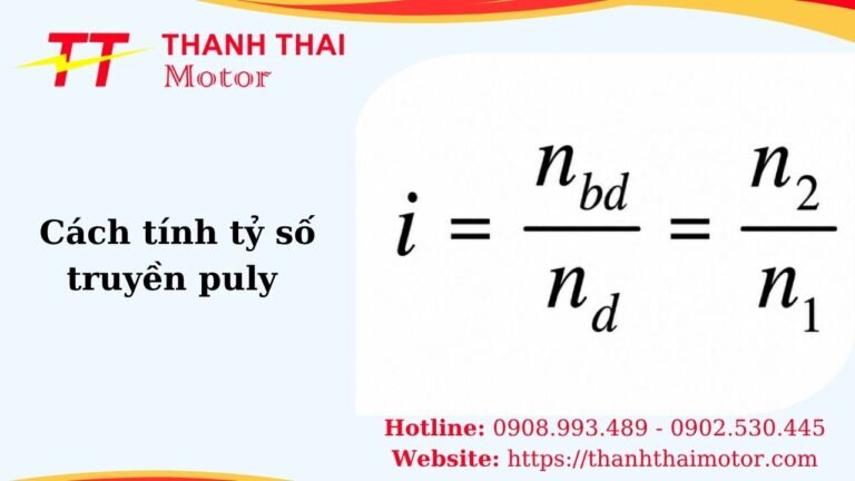 Hình thumb cách tính tỷ số truyền puly