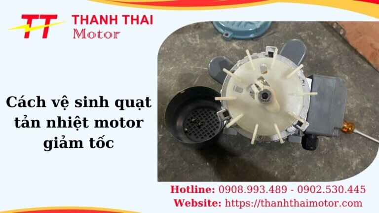 Hình thumb cách vệ sinh quạt tản nhiệt motor giảm tốc