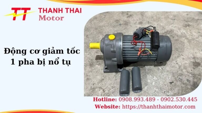 Thumb động cơ giảm tốc 1 pha bị nổ tụ