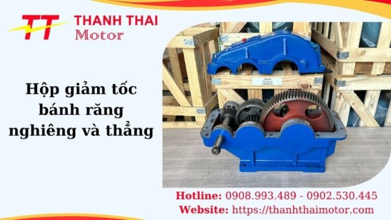 Thumb hộp giảm tốc bánh răng nghiêng và thẳng