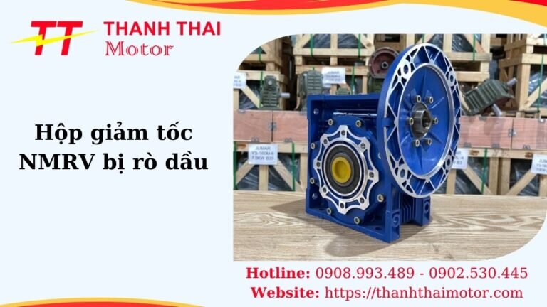 Hình thumb hộp giảm tốc NMRV bị rò dầu