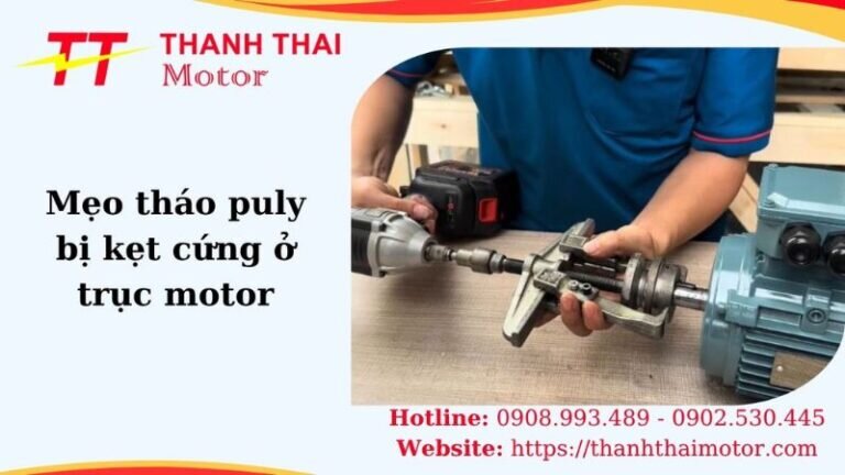 Thumb mẹo tháo puly bị kẹt cứng ở trục motor