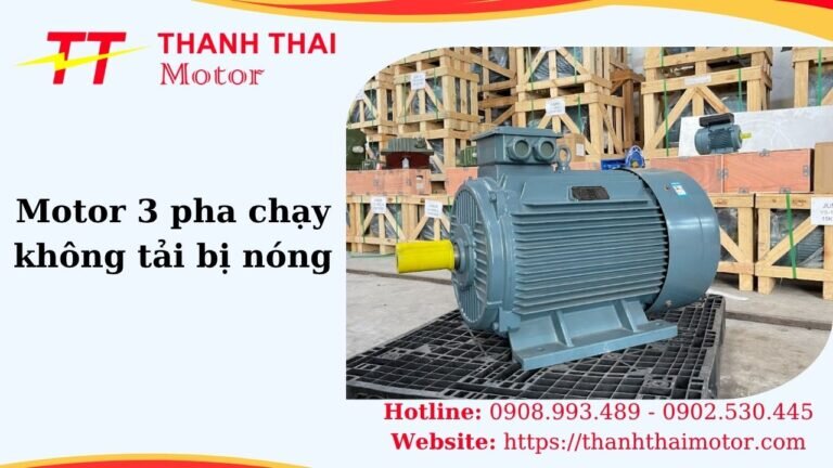 Hình thumb motor 3 pha chạy không tải bị nóng