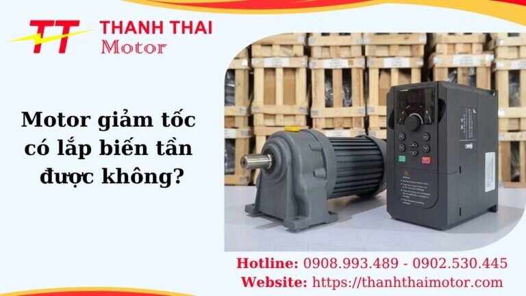 Thumb motor giảm tốc có lắp biến tần được không