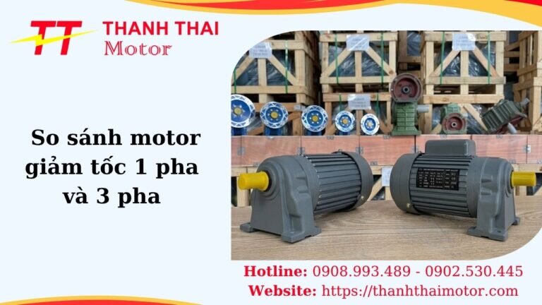 Thumb so sánh motor giảm tốc 1 pha và 3 pha