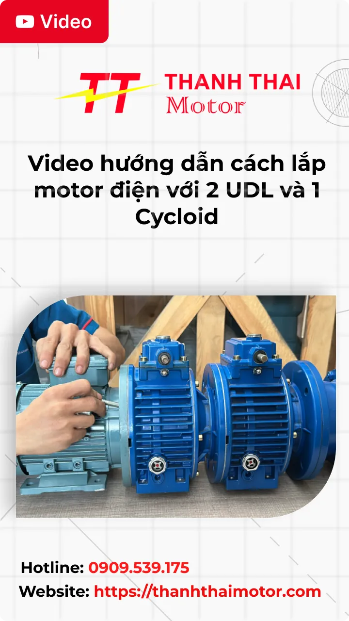Thumb Video hướng dẫn cách lắp motor điện với 2 UDL và 1 Cycloid