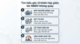 Tìm hiểu gốc rễ khiến hộp giảm tốc NMRV không quay.