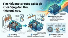 Tìm hiểu motor ruột đai là gì: Khởi động đặc thù, hiệu quả cao.