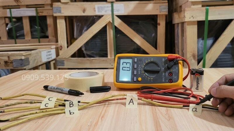 Tìm và phân biệt 3 cặp cuộn dây pha