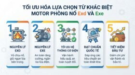 Tối ưu hóa lựa chọn từ khác biệt motor phòng nổ exd và exe.