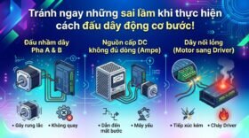 Tránh ngay những sai lầm khi thực hiện cách đấu dây động cơ bước!