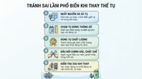 Tránh sai lầm phổ biến khi thay thế tụ.