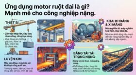 Ứng dụng motor ruột đai là gì? Mạnh mẽ cho công nghiệp nặng.