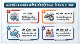 Vạch mặt 4 nguyên nhân khiến hộp giảm tốc NMRV bị rung.