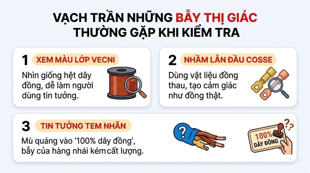 Vạch trần những bẫy thị giác thường gặp khi kiểm tra.