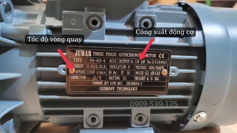 Xác định công suất và tốc độ của động cơ điện