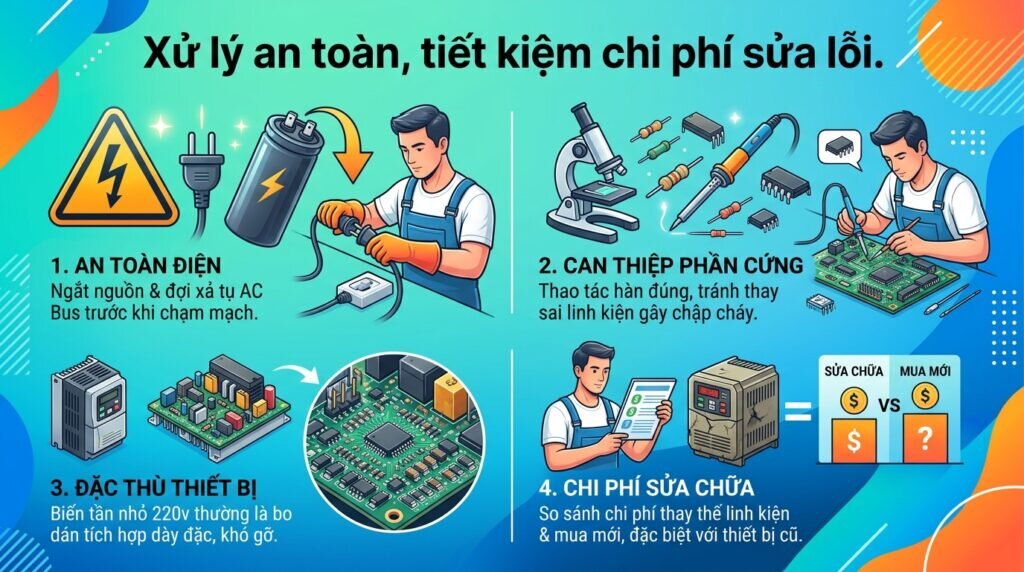 Xử lý an toàn, tiết kiệm chi phí sửa lỗi.
