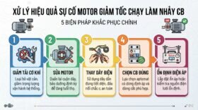 Xử lý hiệu quả sự cố motor giảm tốc chạy làm nhảy CB.