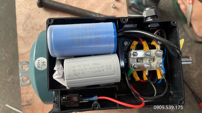 Tụ điện khởi động bị hỏng khiến motor không thể đề