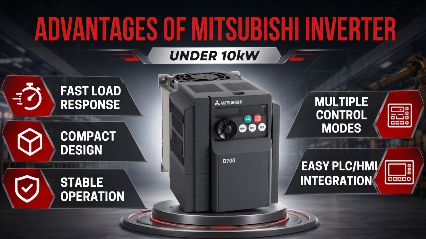 Advantages of Mitsubishi Variable Frequency Drive under 10kW.