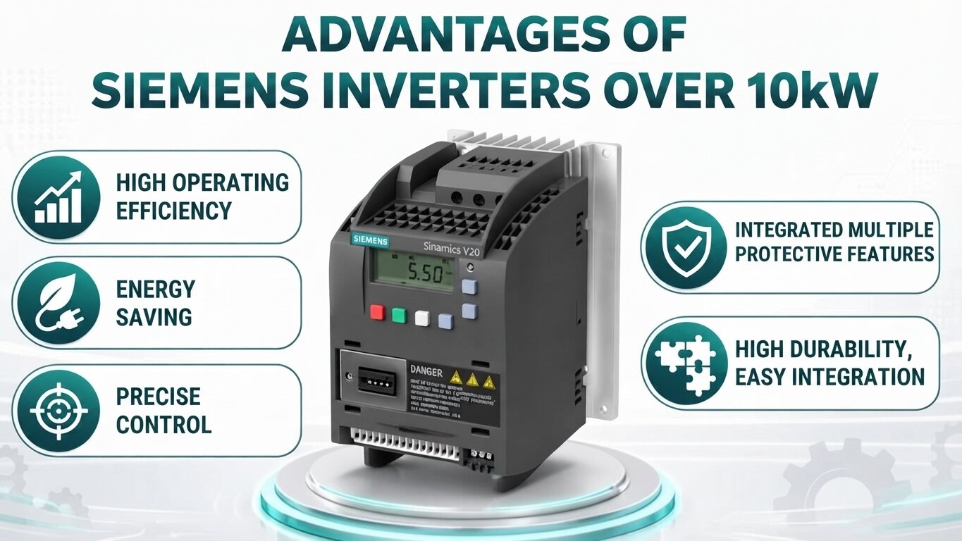 Advantages of Siemens Variable Frequency Drives above 10kW.