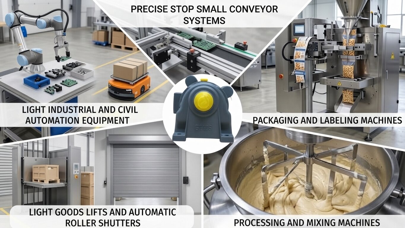Applications of 1-Phase Electromagnetic Brake Gear Motor