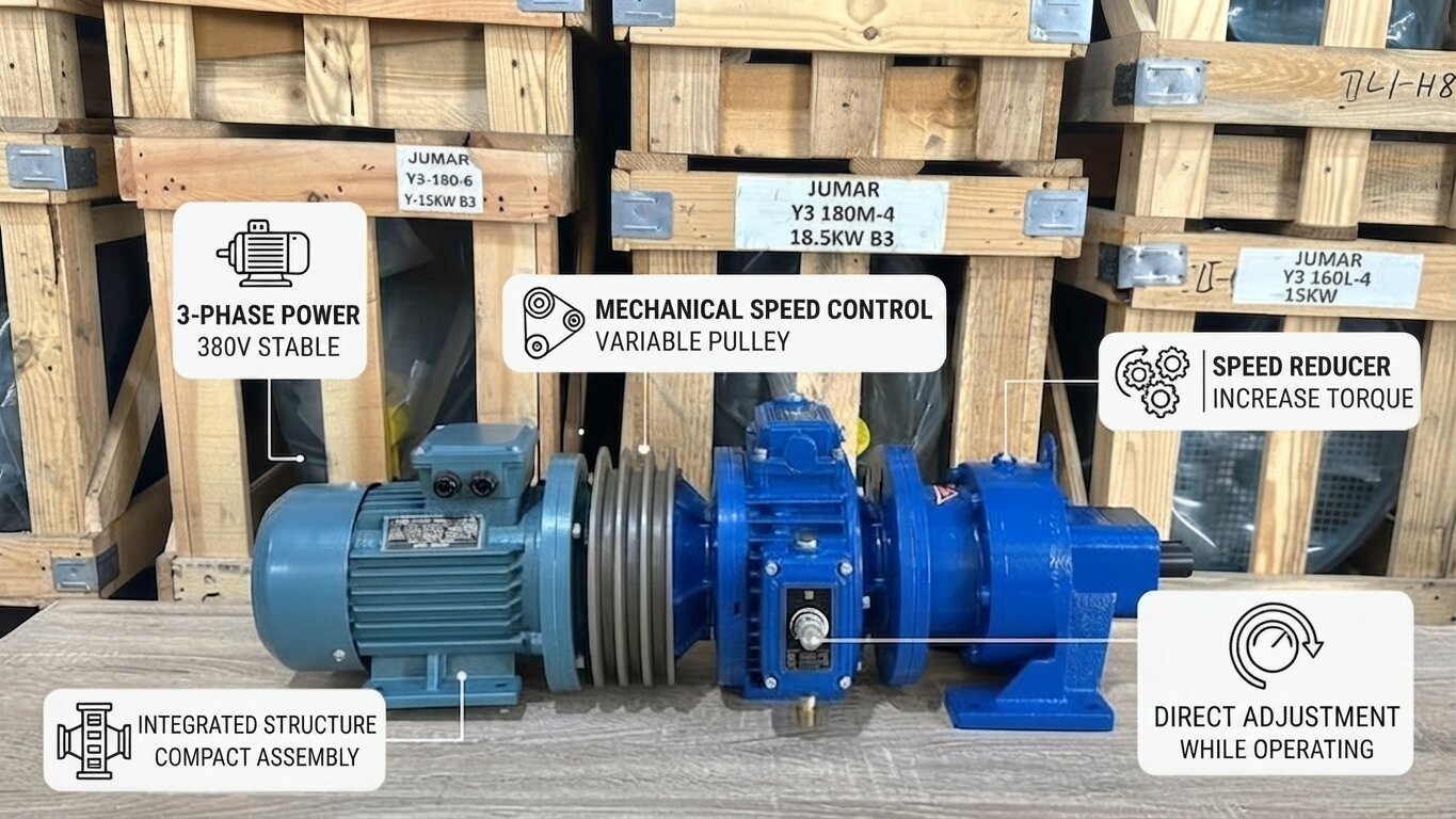 Characteristics of 3-Phase Variable Speed Gear Motor
