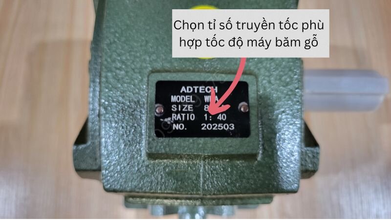 Chọn đúng tỷ số truyền giúp máy băm chạy ổn định