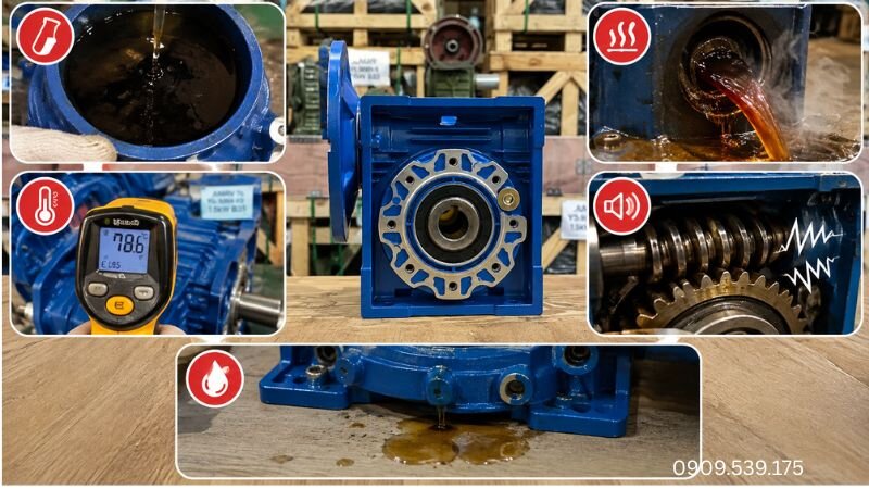Các dấu hiệu nhận biết dầu hộp NMRV xuống cấp cần được kiểm tra và thay mới