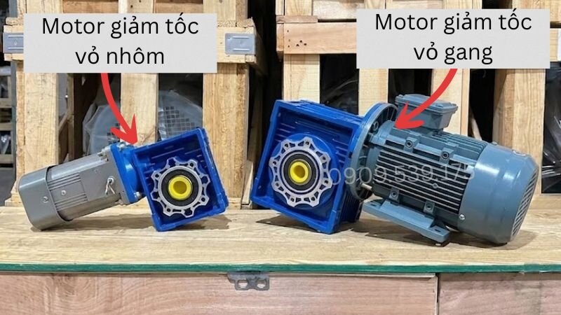 Khả năng chịu va đập và rung động của motor giảm tốc vỏ nhôm và vỏ gang