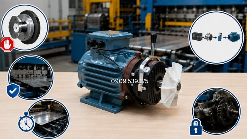 Vai trò của motor phanh trong việc kiểm soát chuyển động và dừng máy