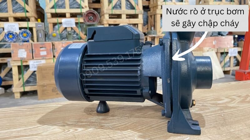 Nước rỉ liên tục từ trục bơm có thể do phớt máy bơm xuống cấp