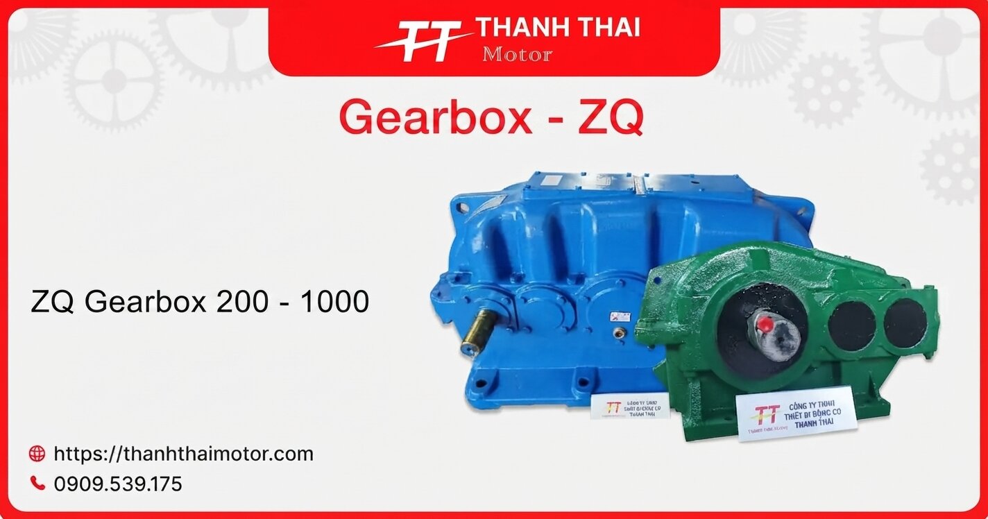 Overview of the ZQ gearbox (overhead crane gearbox)