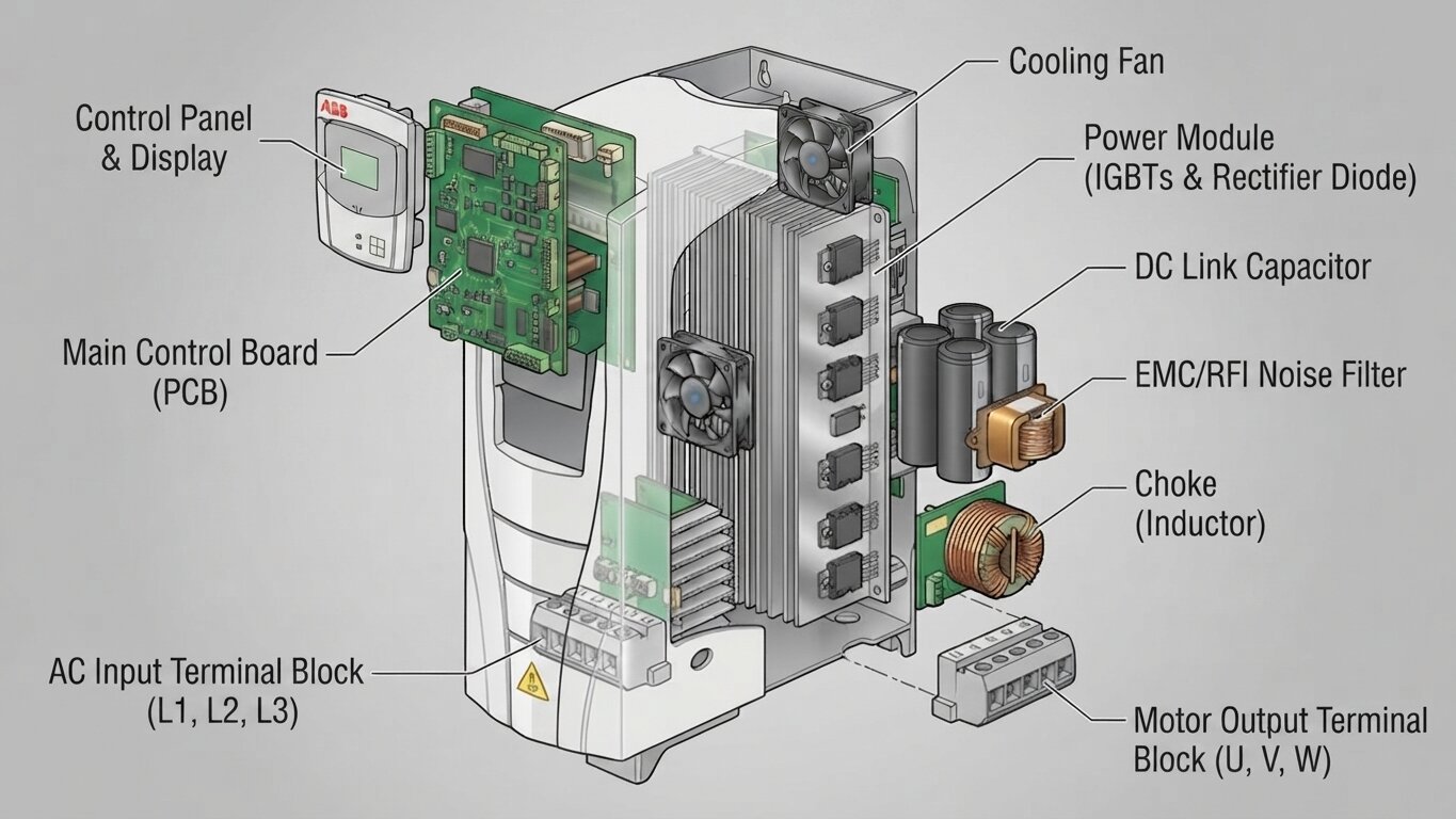 Structure of ABB variable frequency drives