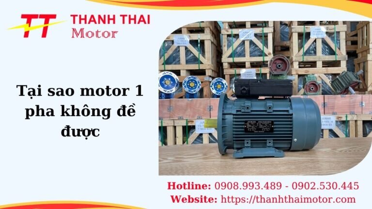 Thumb tại sao motor 1 pha không đề được