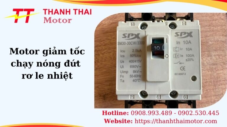 Thumb motor giảm tốc chạy nóng đứt rơ le nhiệt