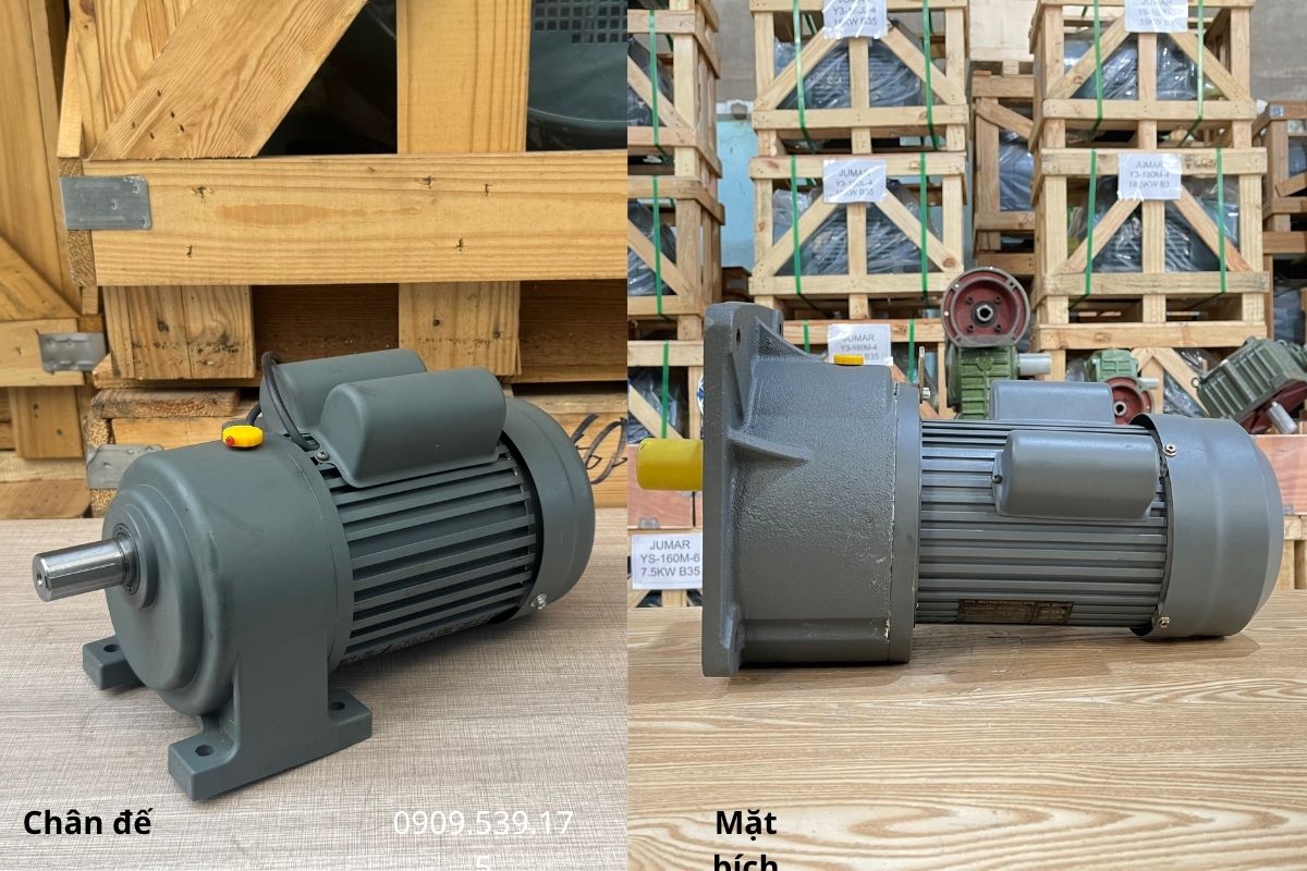 Motor giảm tốc 1 pha mini 220V nhỏ gọn cho các thiết bị tải nhẹ