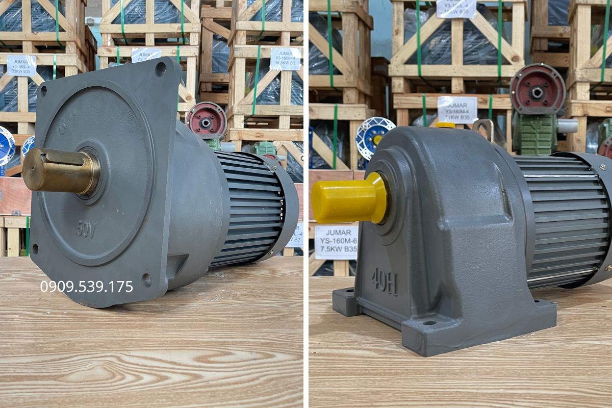 Chọn motor giảm tốc dựa vào công suất, tốc độ và tỷ số truyền