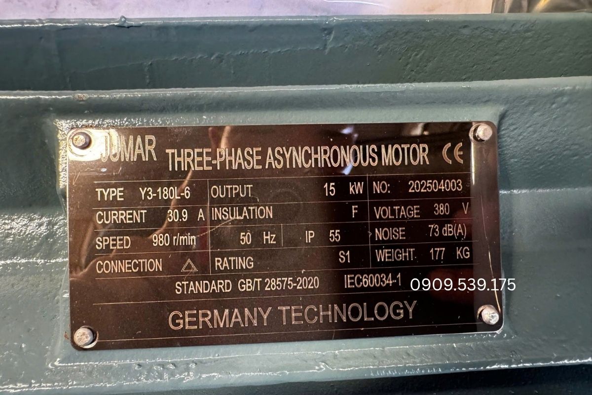 Motor điện 3 pha tốc độ 900 - 1000 vòng/phút đáp ứng các hệ thống cần tốc độ thấp và mô-men xoắn cao
