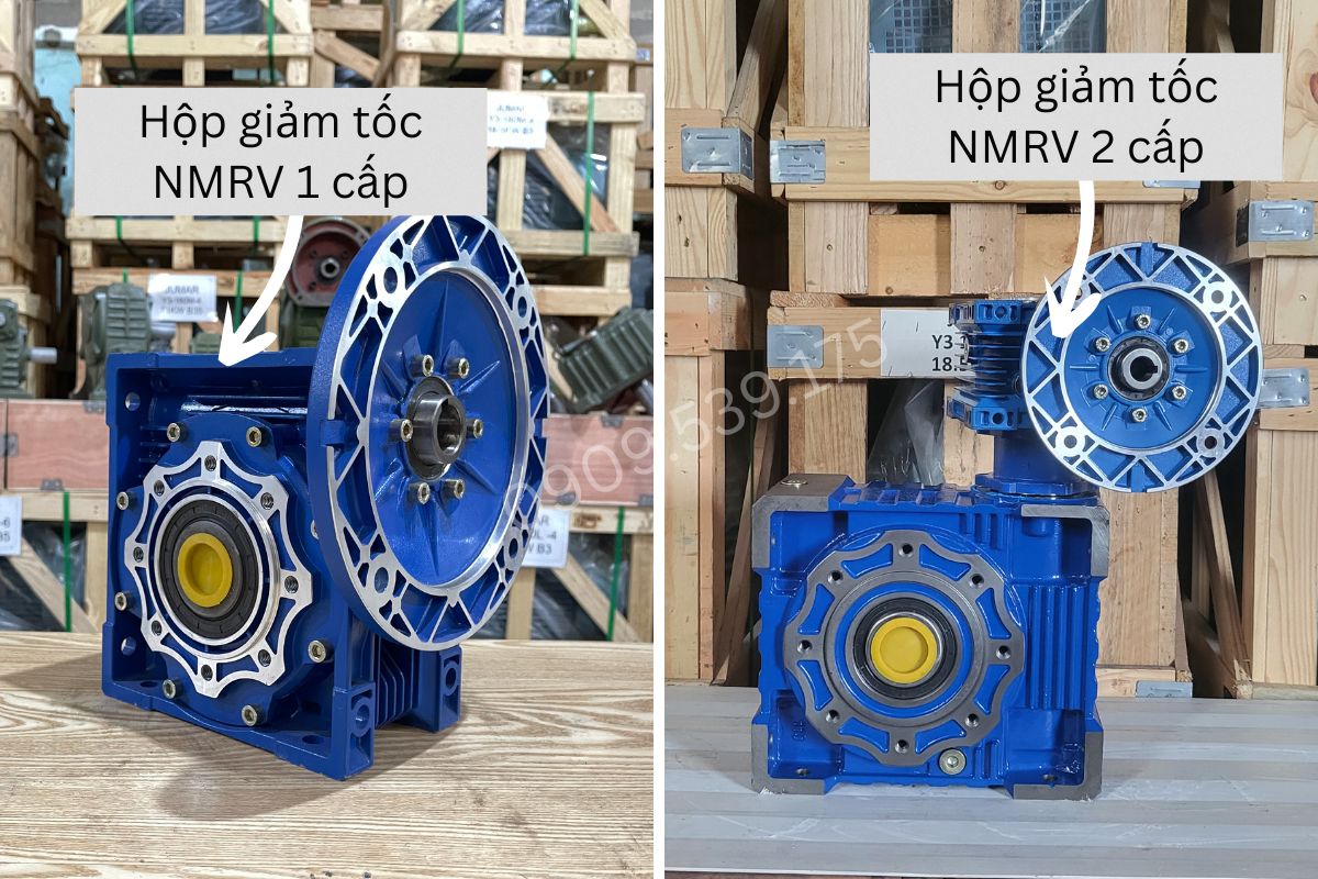 Hộp giảm tốc NMRV 1 cấp và 2 cấp giảm tốc