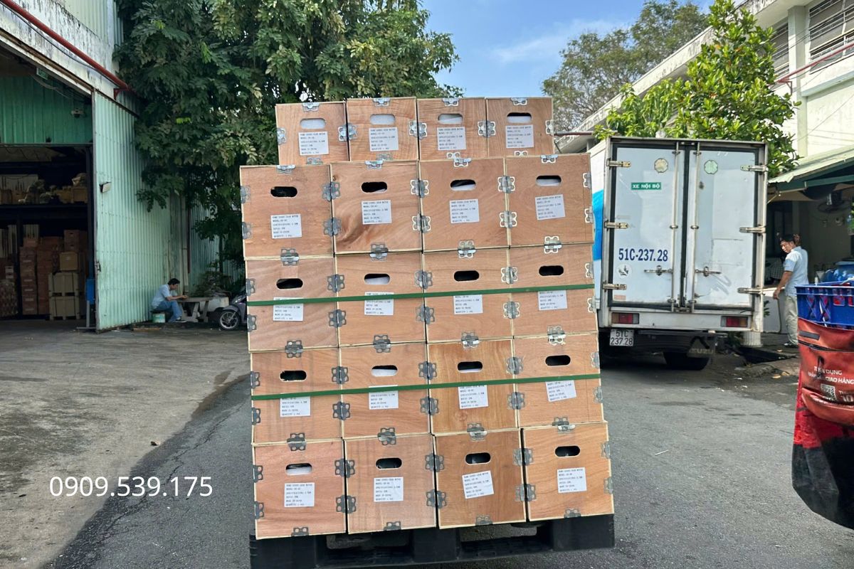 Nhập kho lo hàng motor giảm tốc 