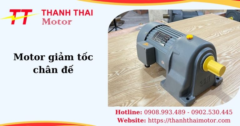 Thumb motor giảm tốc chân đế