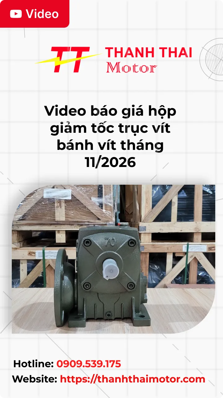 Thumb Video báo giá hộp giảm tốc trục vít bánh vít tháng 11/2026
